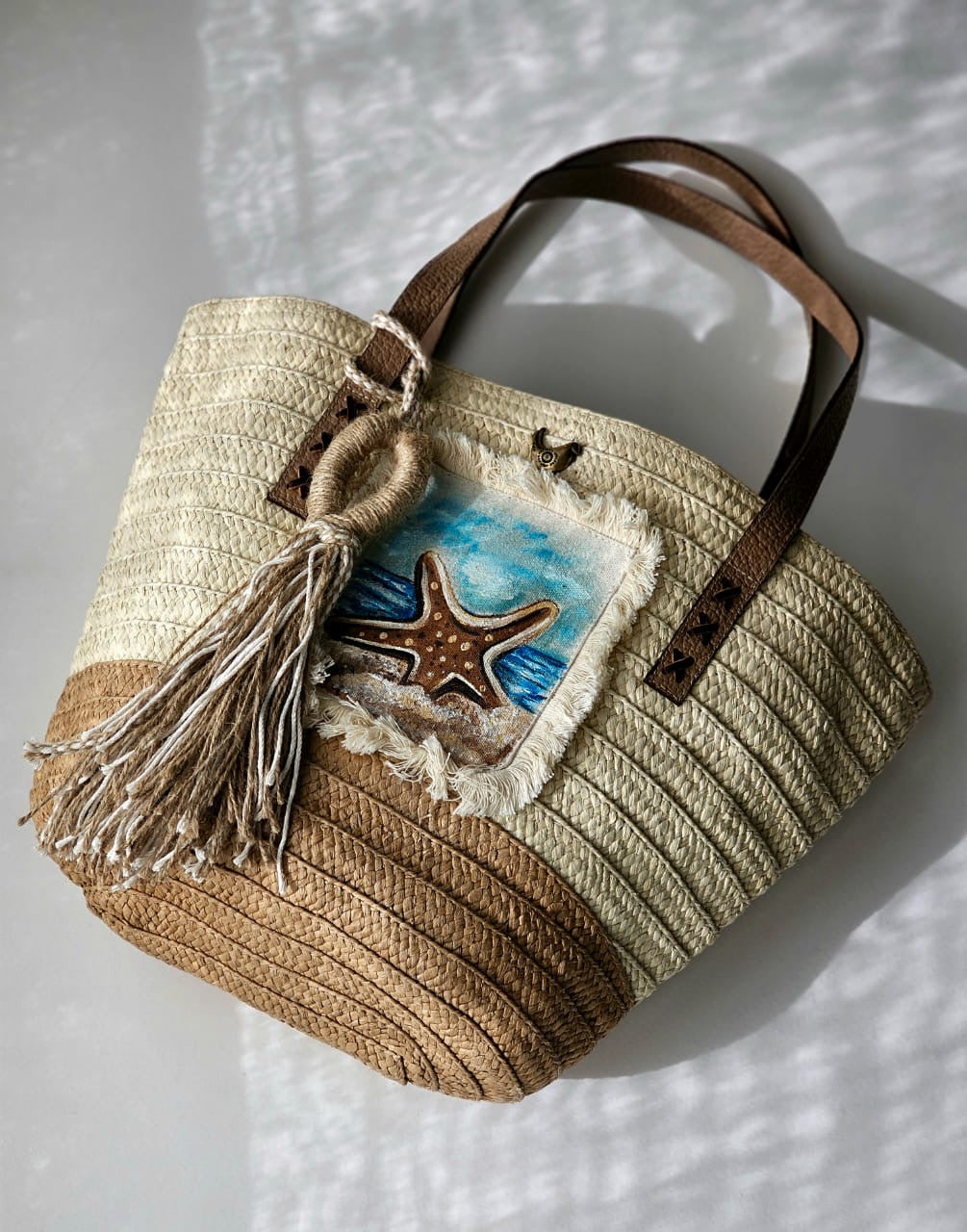 Straw Beach Bag