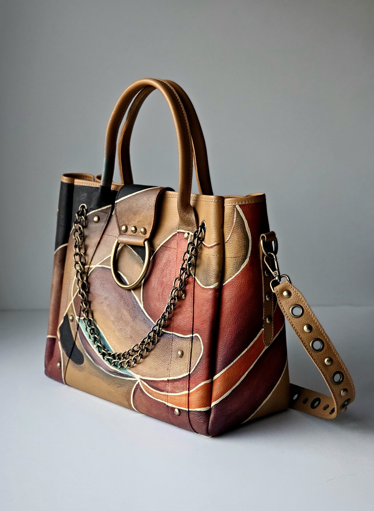 Leather Bags with Ring