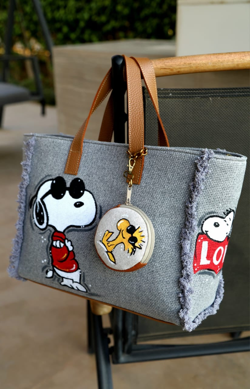 Grey Tote Bag