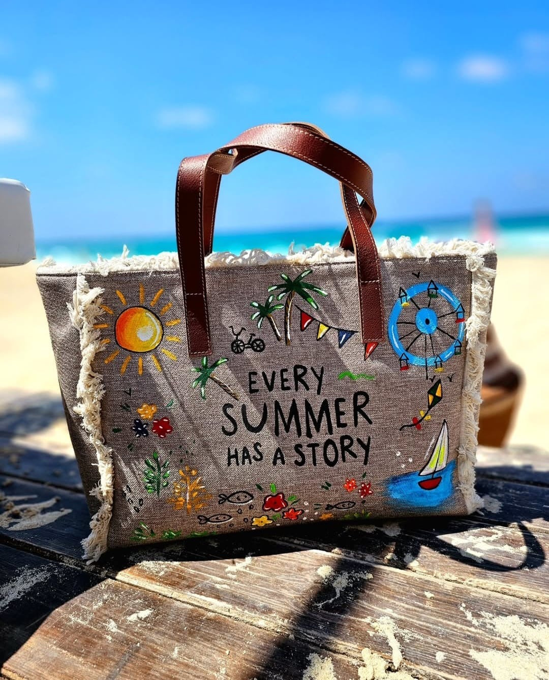 Large Beach Bag X Summer Story