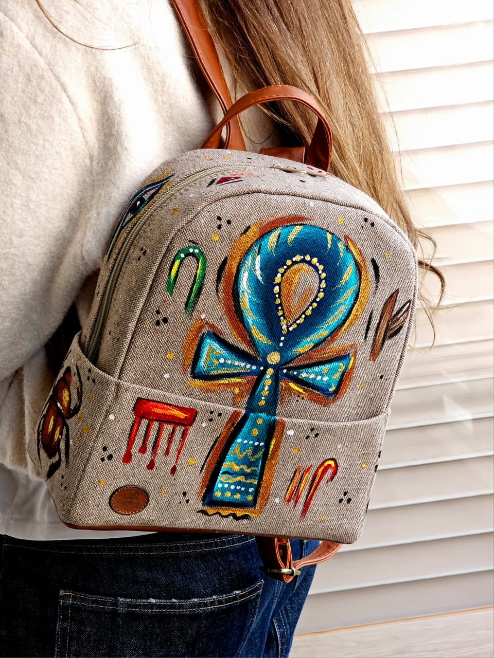 Medium Backpack X Blue Key of Life