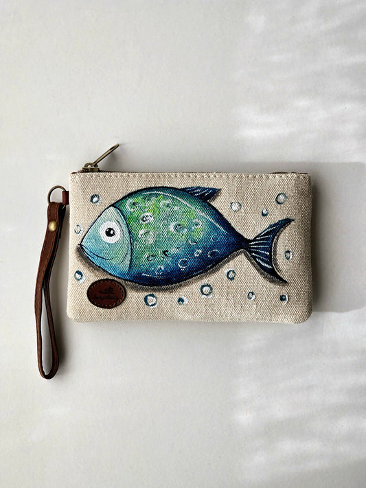 Mini Pouch X Green Fish
