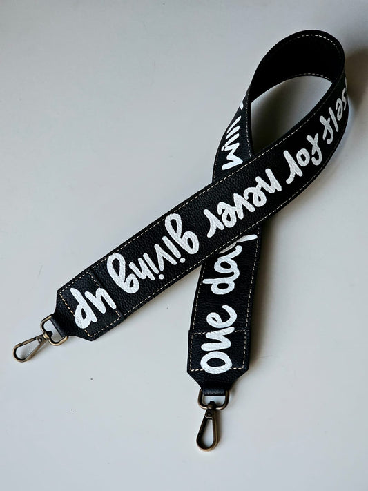 Leather Strap X Never Give Up