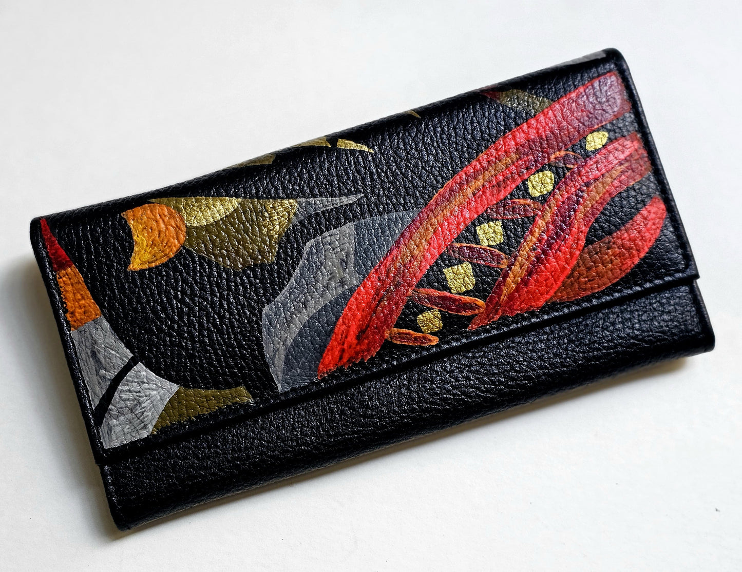 Leather Wallet Black Base X Colors 3