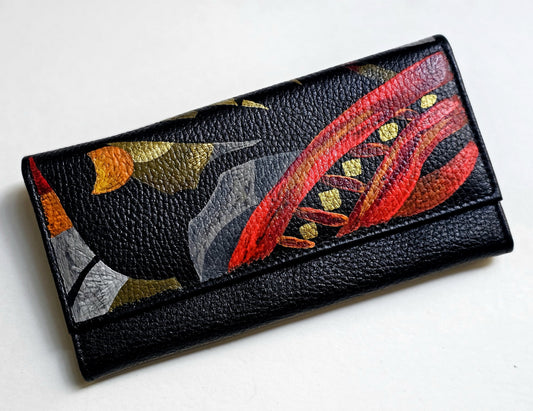 Leather Wallet Black Base X Colors 3