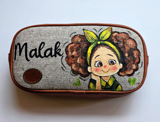 Pencil Case X Green Bow