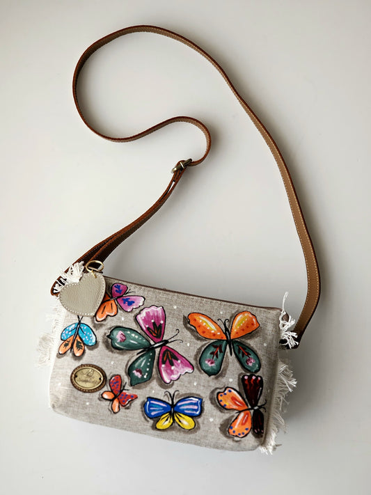Cross Bag Butterflies Design