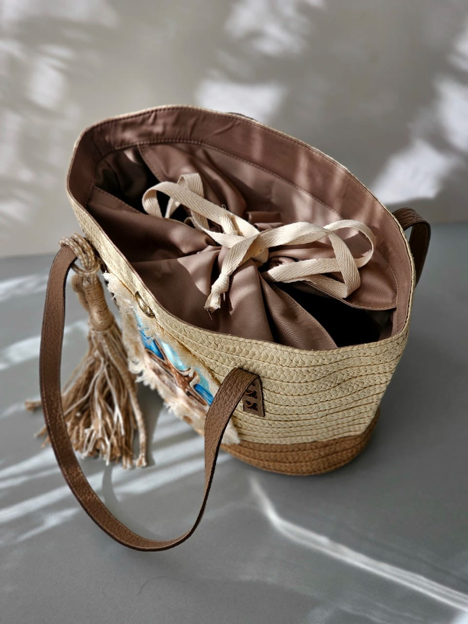 Straw Beach Bag