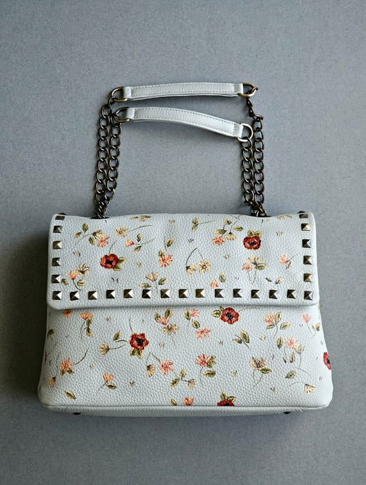 Rectangular Leather Bag X Wildflowers