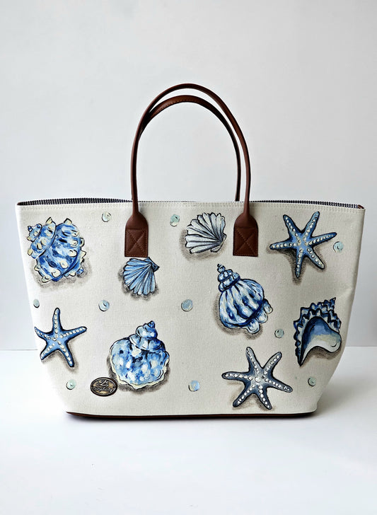Beach Bag X Blue Shells