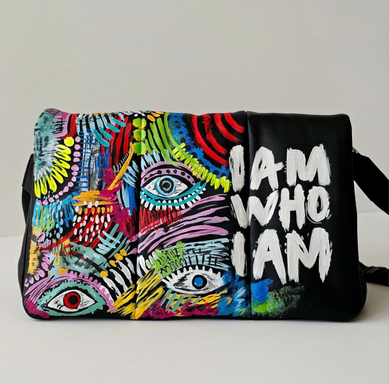 Bold leather Black X Colorful