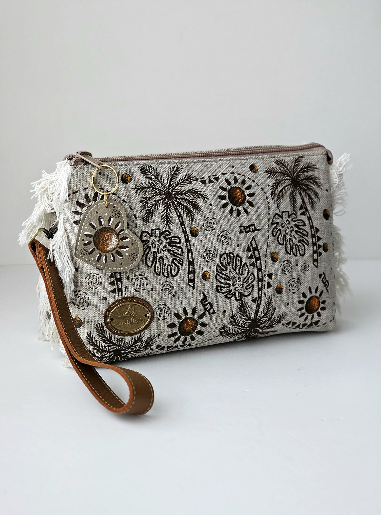 Cross Bag Palm Trees Design