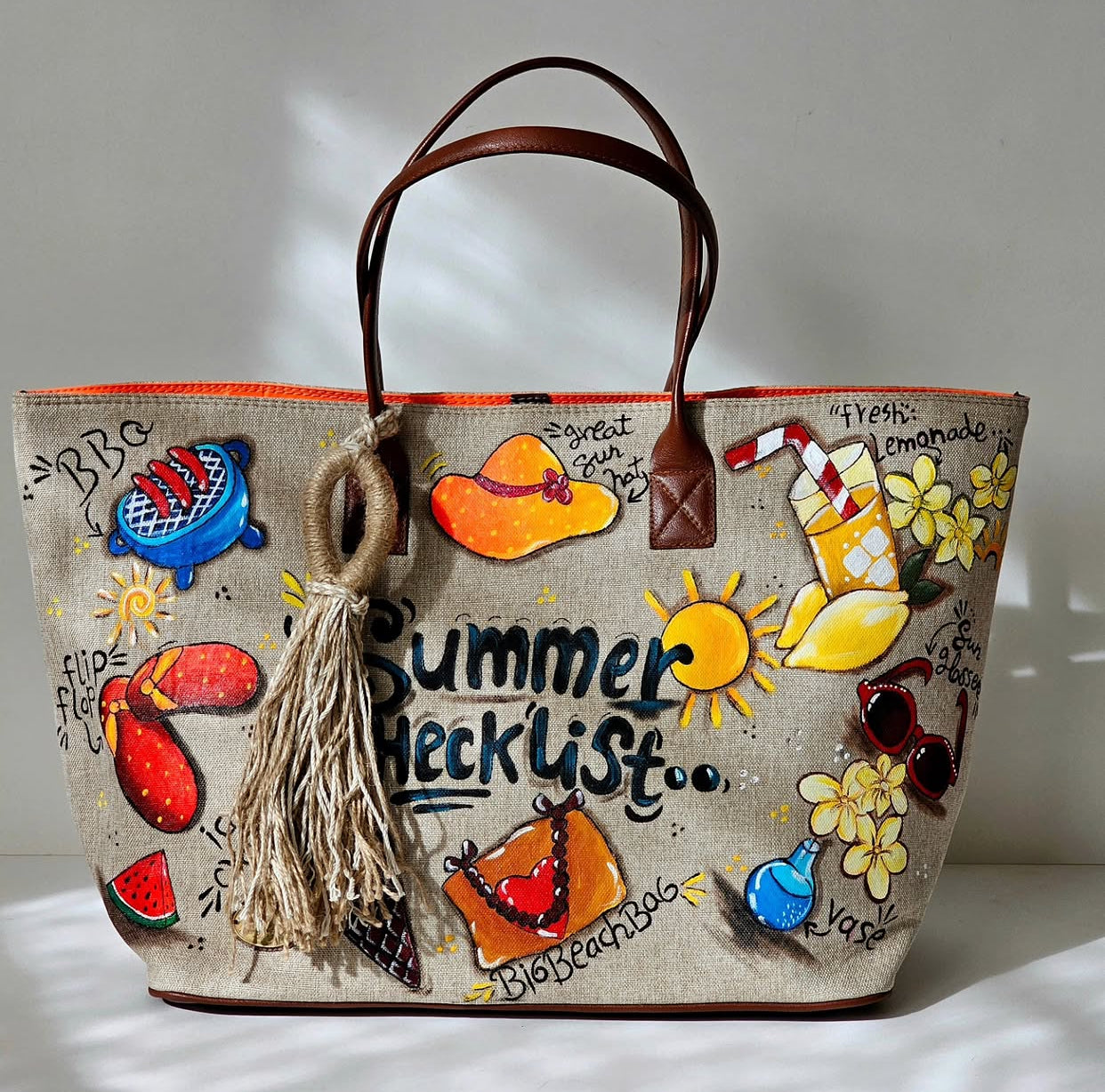 Beach Bags with Tassel