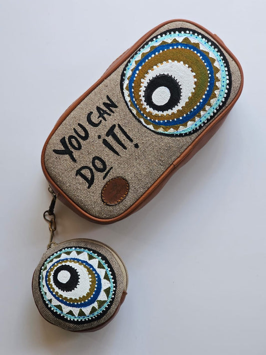 Pencil Case X Coin Purse Blue Eye