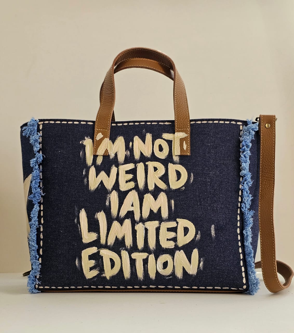 Jeans Tote Bag Jeans X Im Not Weird