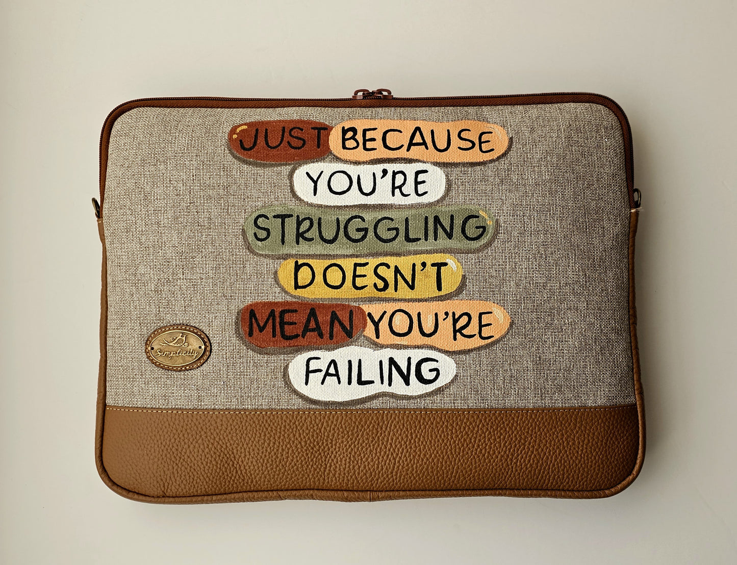 Laptop Sleeve Beige X Quote