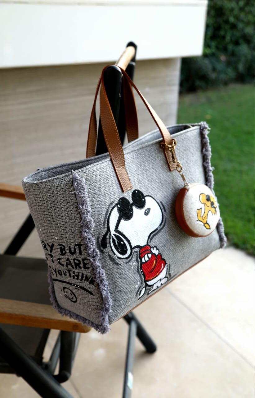 Grey Tote Bag