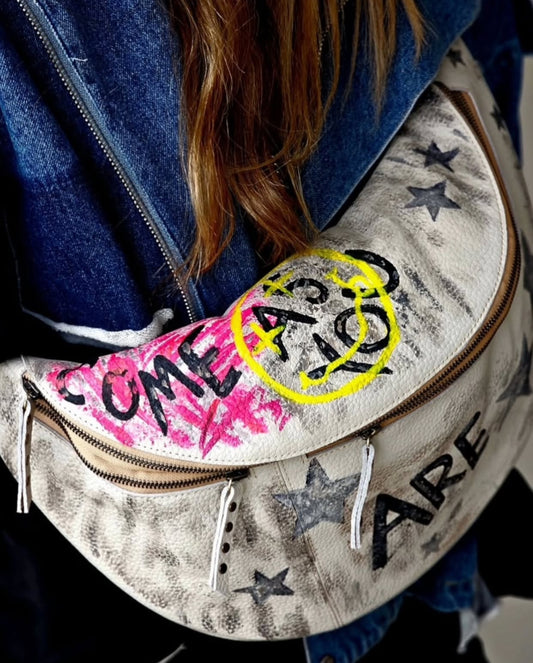 Leather Bumbag X Graffiti