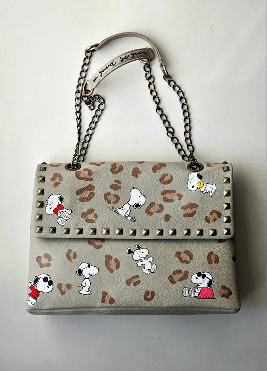 Rectangular Leather Bag X Snoopy