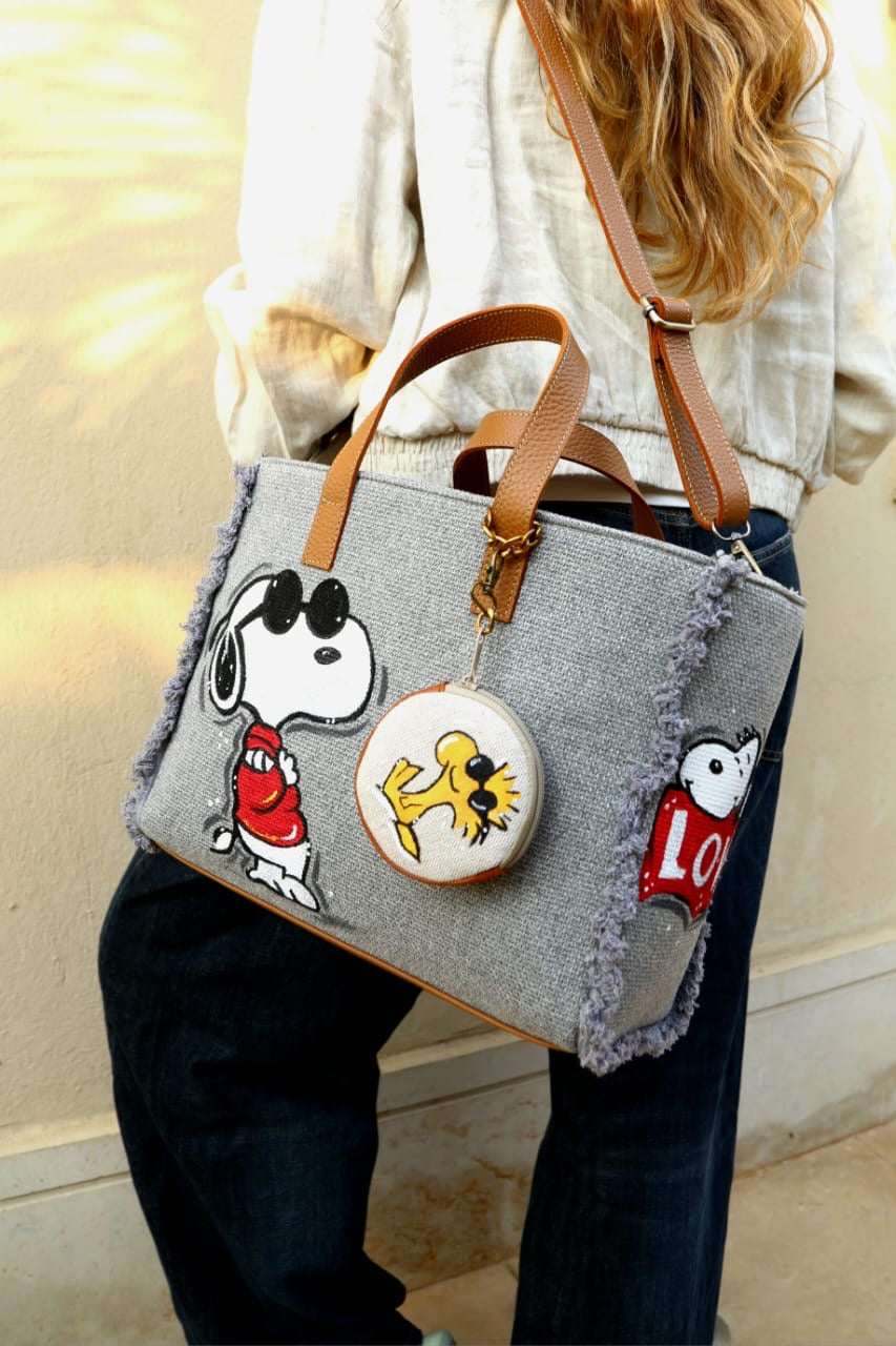 Grey Tote Bag