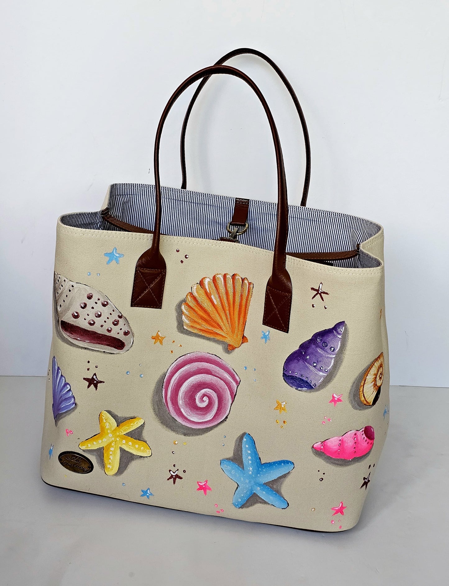 Beach Bag X Colorful Seashells