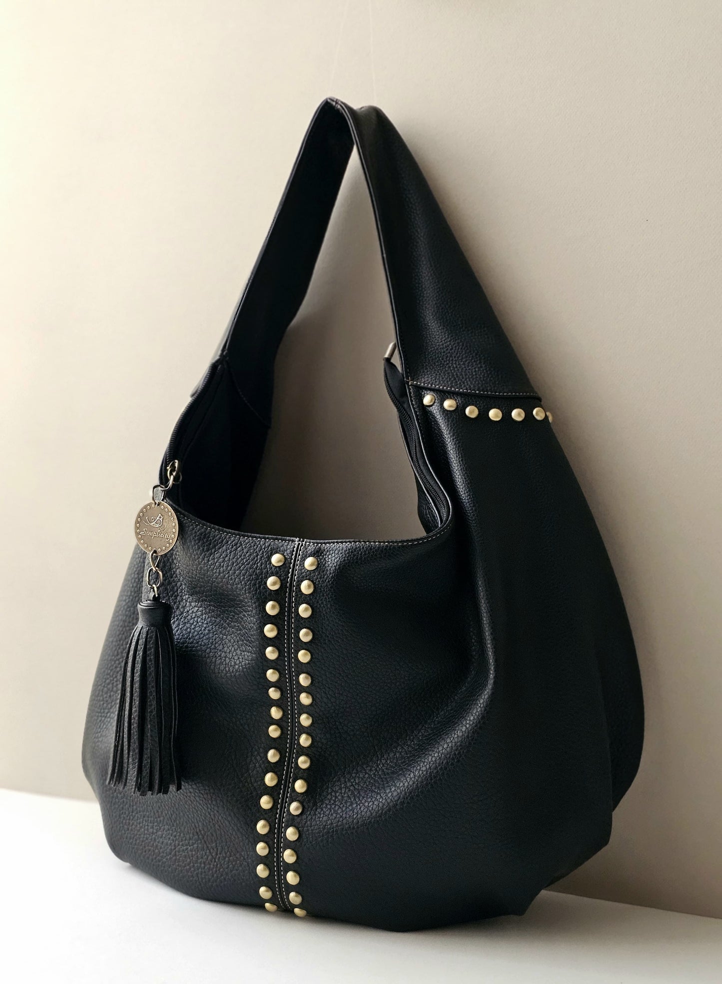 Simply Black with Studs