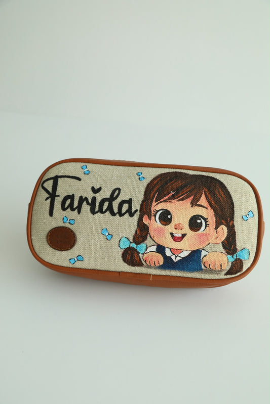 Pencil Case X Blue Ribbons