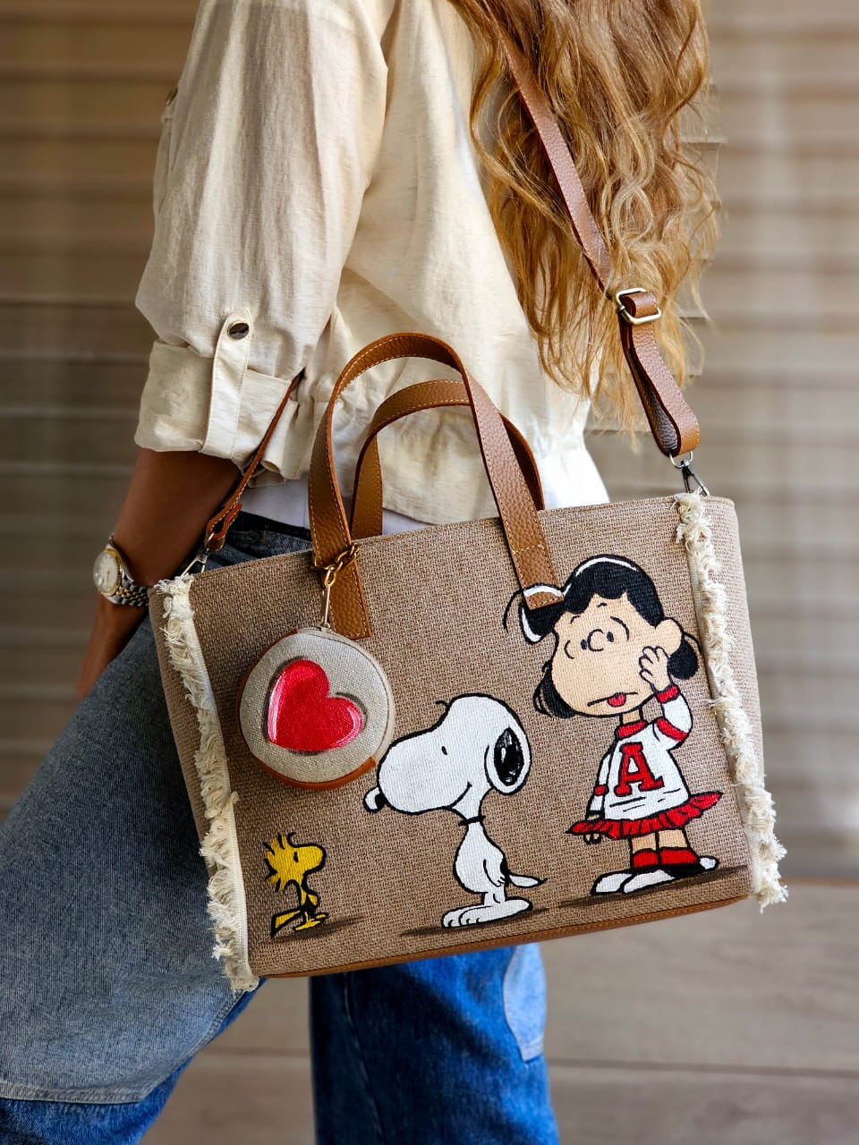 Beige Tote Bags