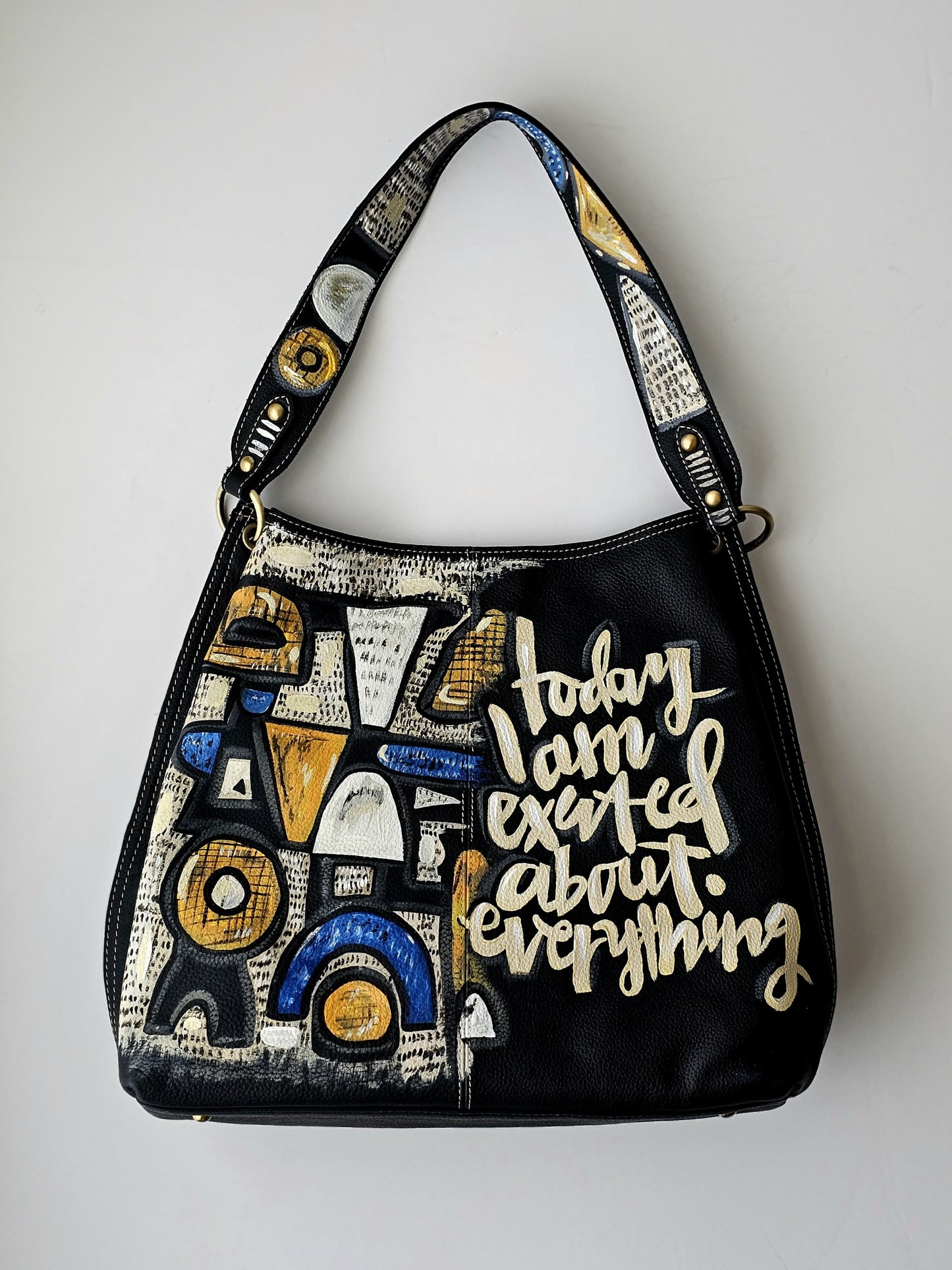 Large Leather Bag Black X Today Im Excited
