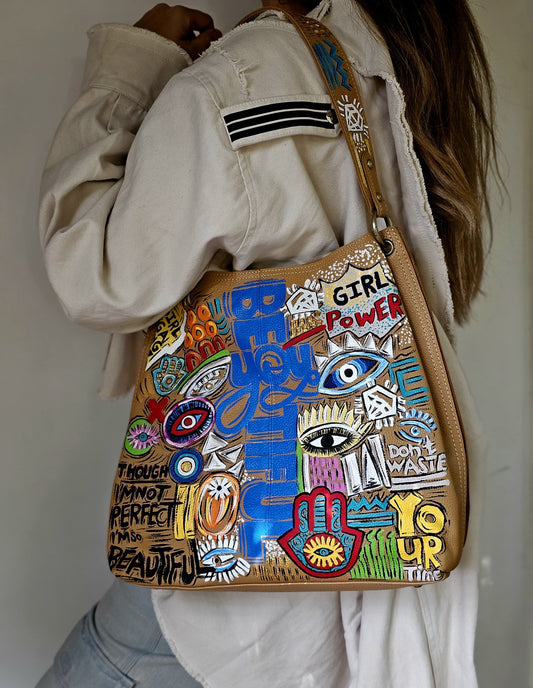 Large Leather Bag Havan X Colors