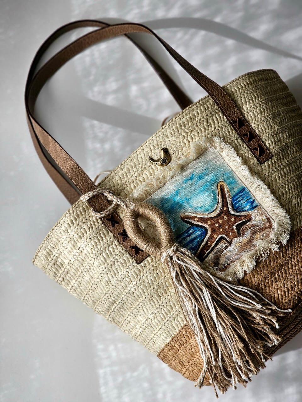 Straw Beach Bag