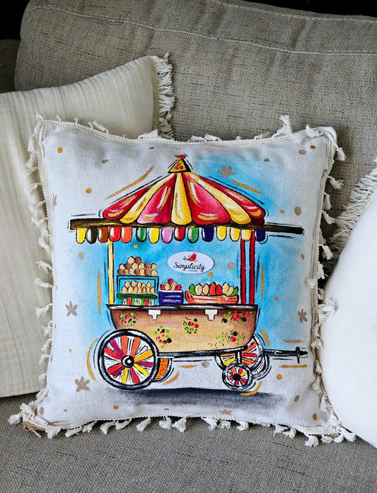 Cushion Cover X Colorful Cart