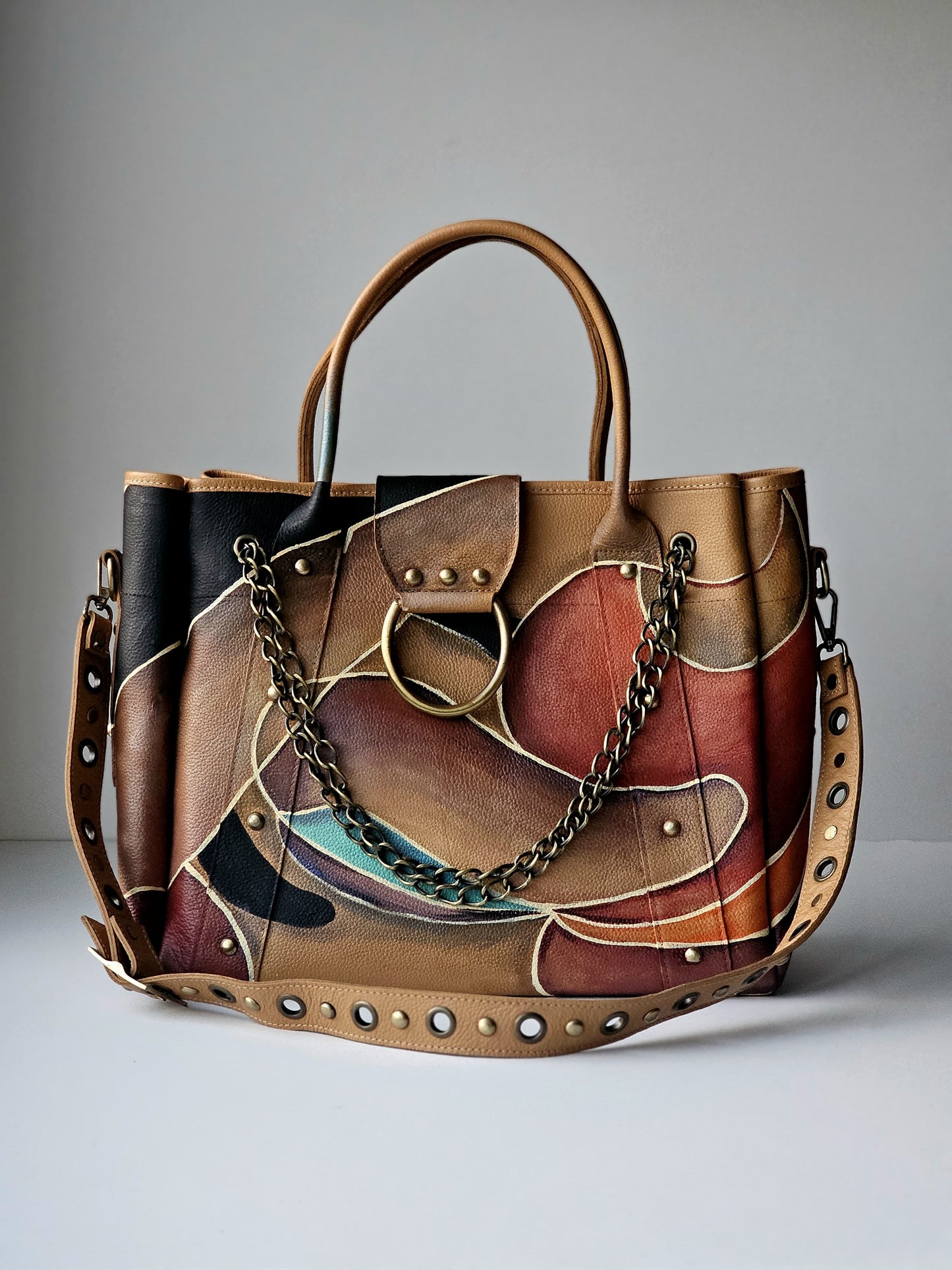 Leather Bag with Ring Havan X Colors
