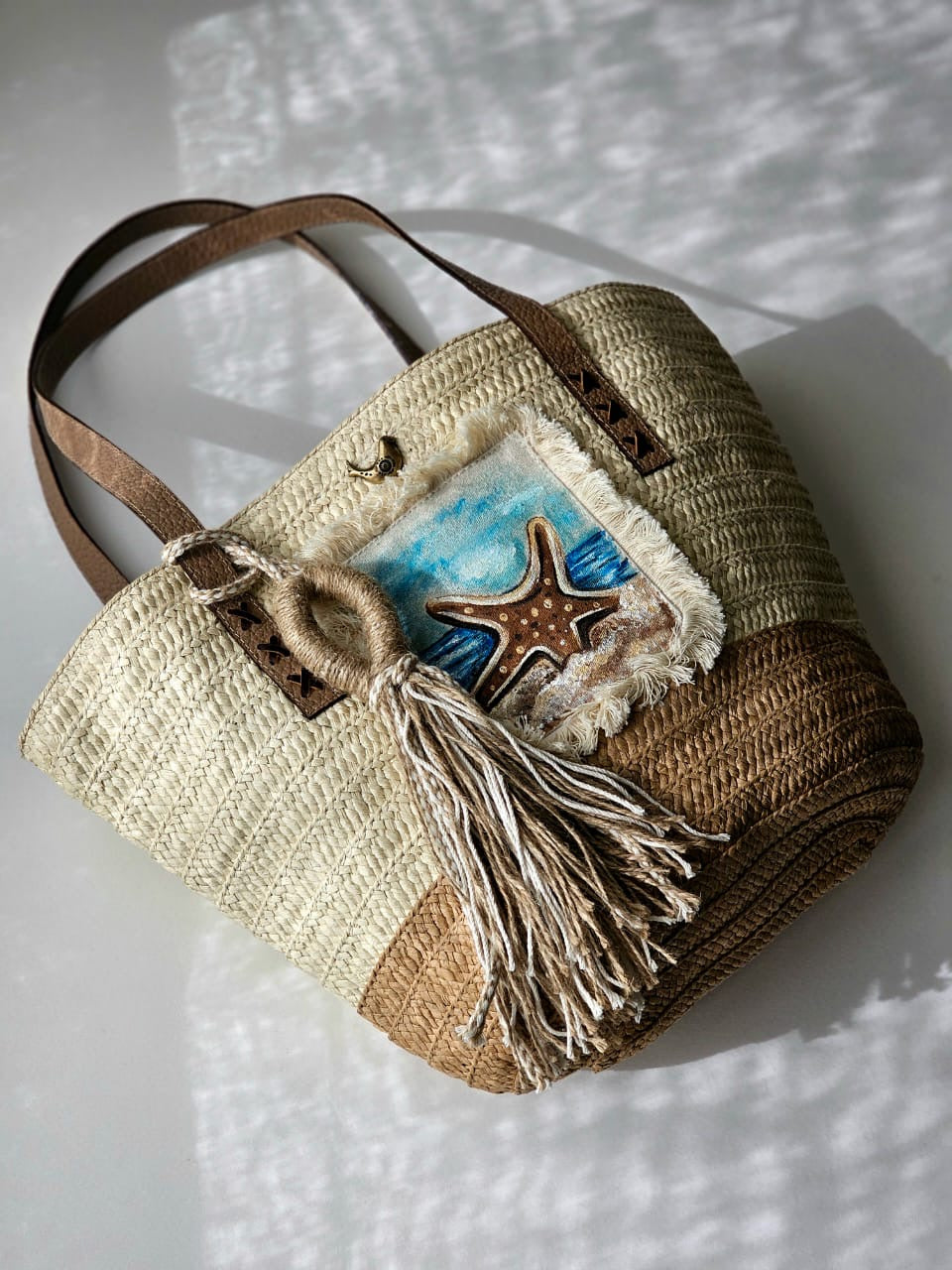 Straw Beach Bag