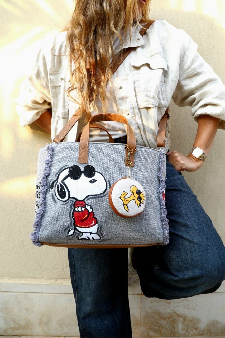 Grey Tote Bag