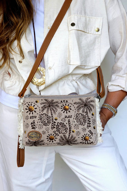 Cross Bag Palm Trees Design