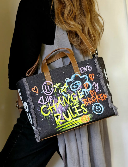 Black Jeans Tote Bag Change The Rules
