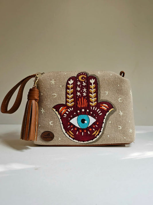Gogo Clutch Beige X Red Kaf