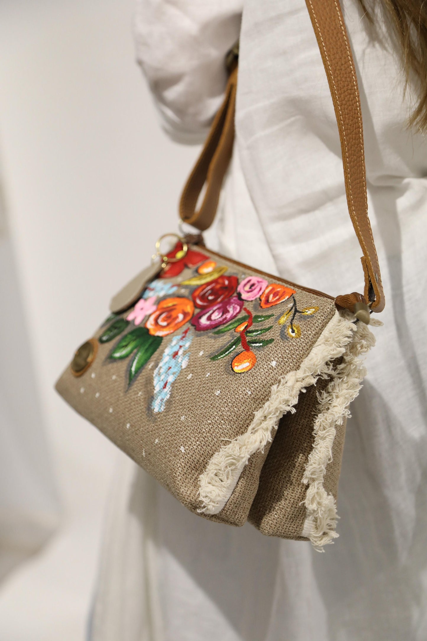 Cross Bag Flowers Design 6