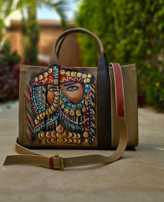 Large Tote Bag Olive X Girl