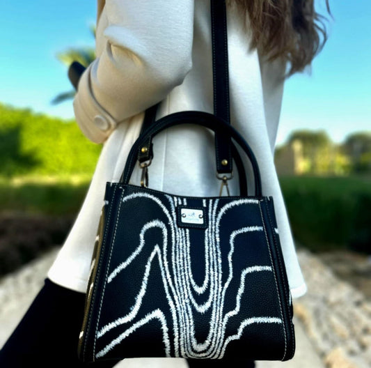 Leather Cross Bag Black #1