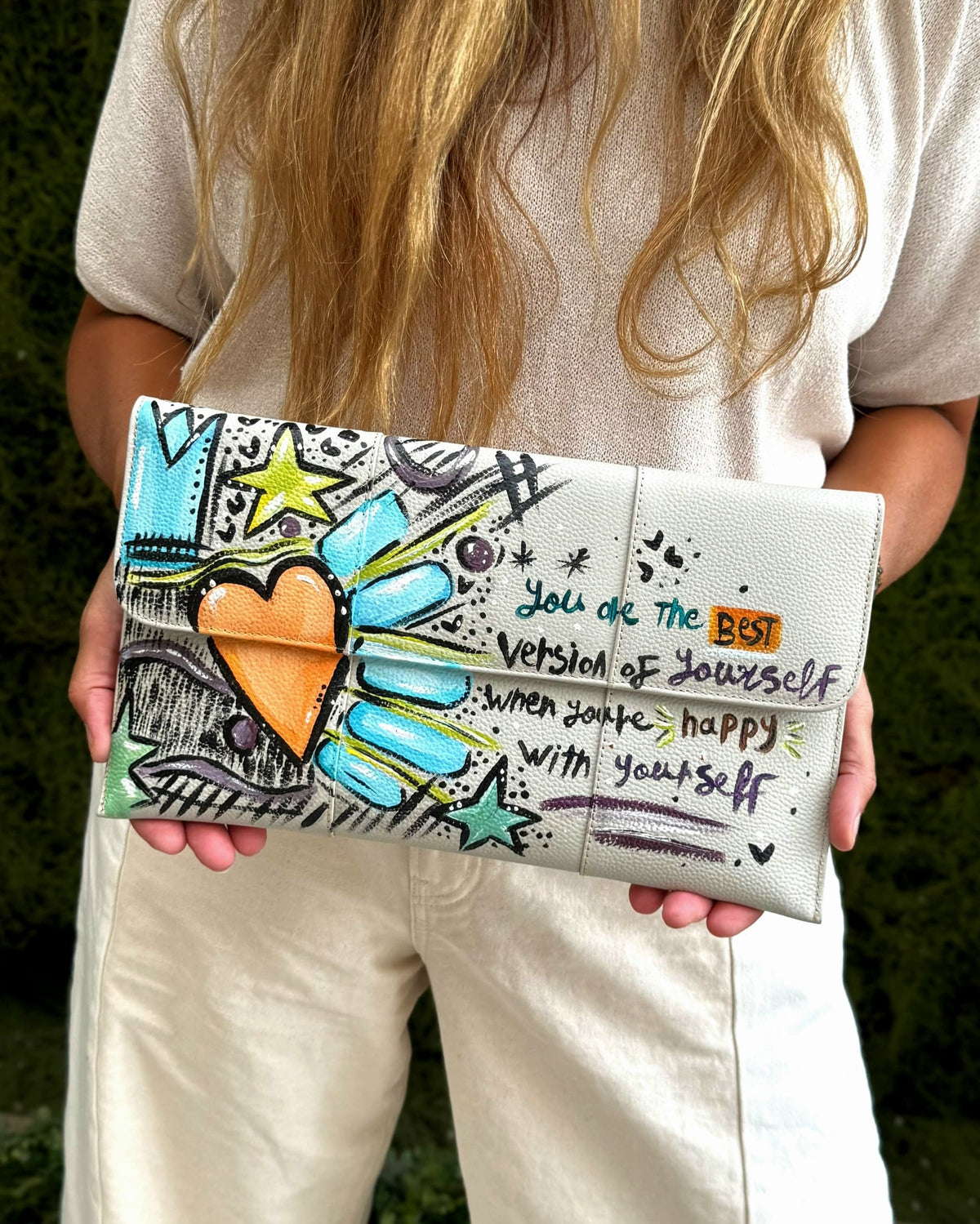 Leather Envelope X Happy You