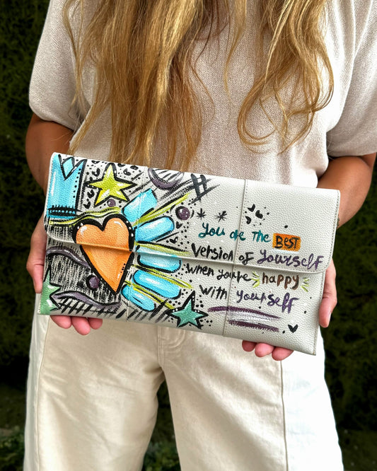 Leather Envelope X Happy You