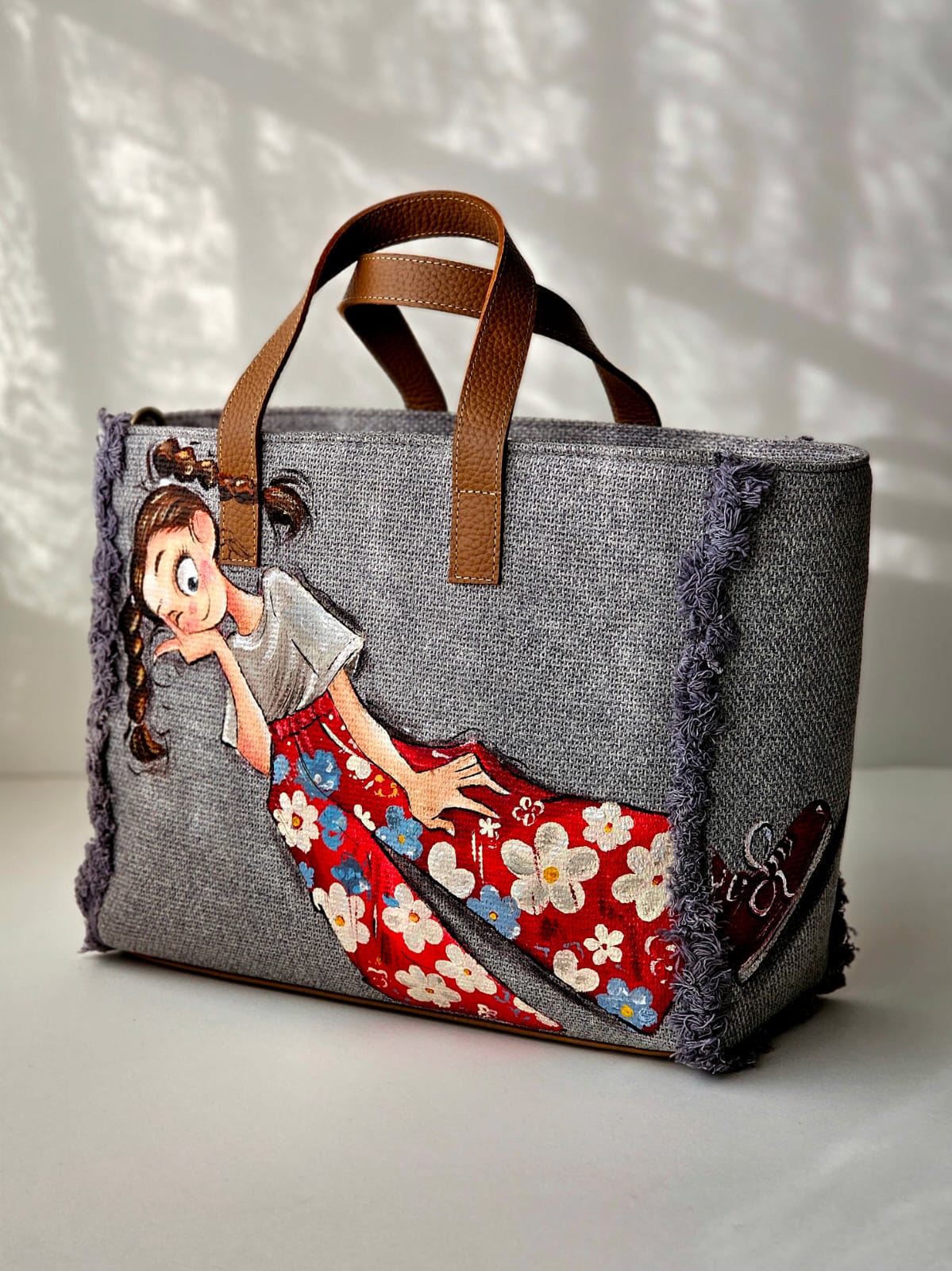 Grey Tote Bag