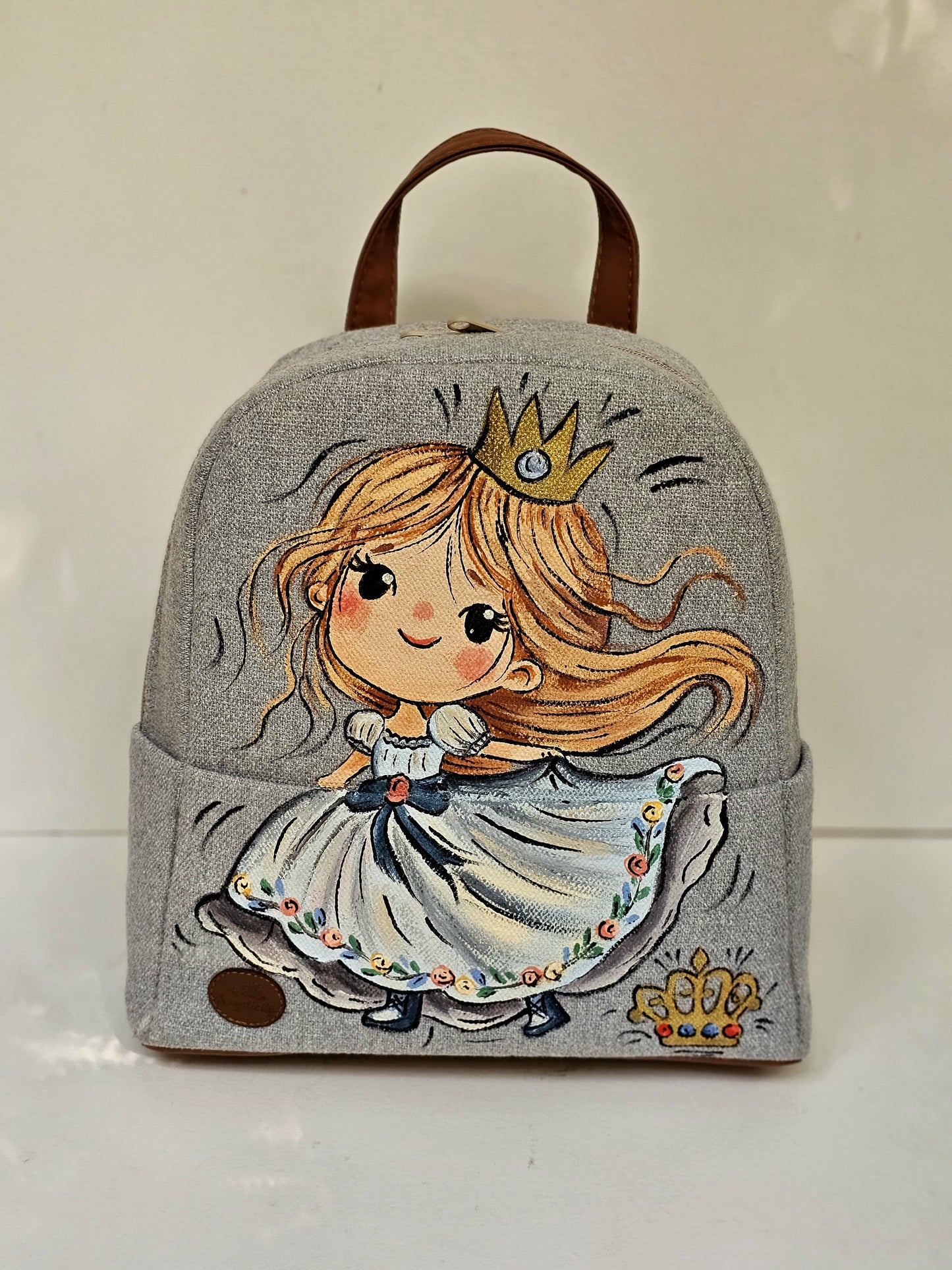 Fabric Medium Backpack Beige X Princess 2