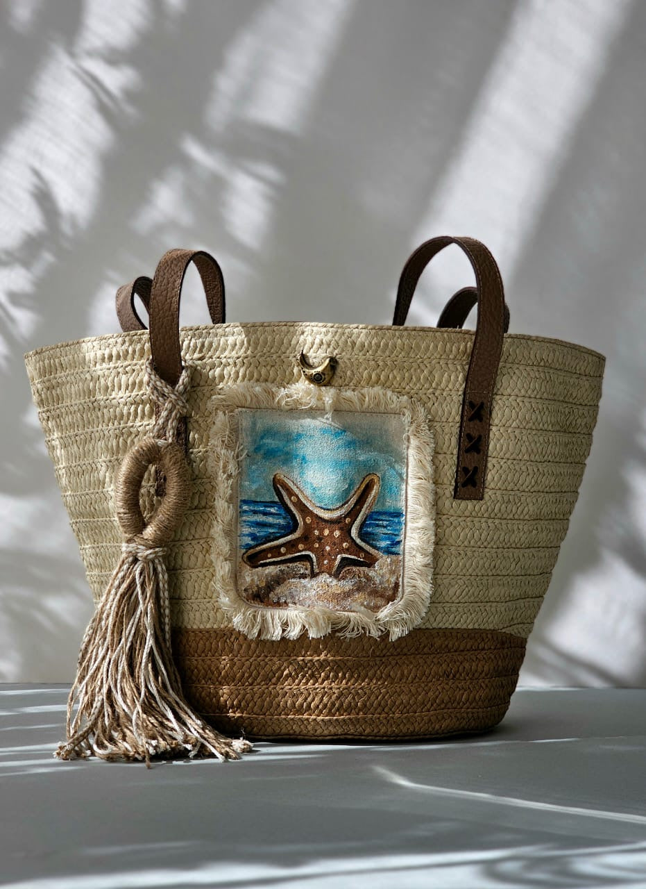 Straw Beach Bag