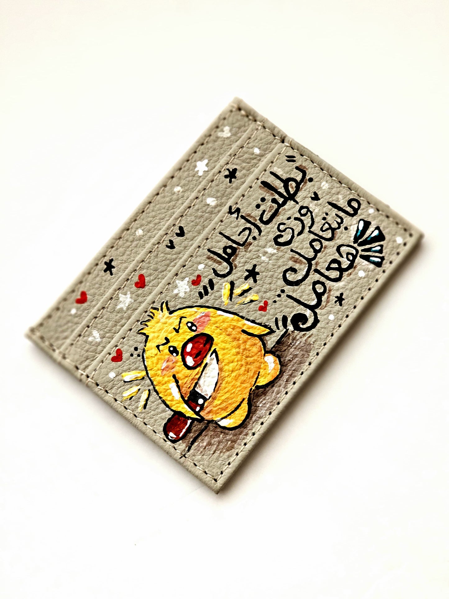 Card Holder Beige X Yellow Chick