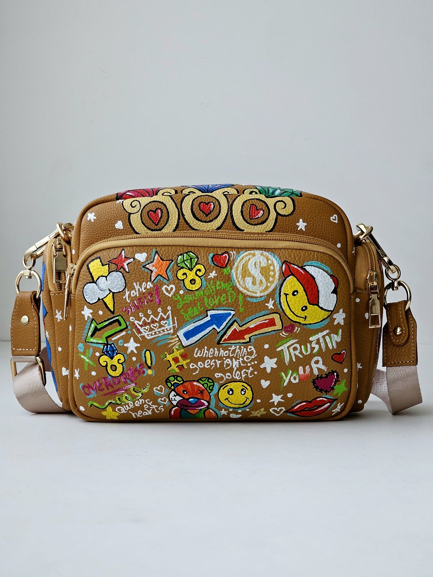 Leather Cross Bag Havan X Positive Vibes