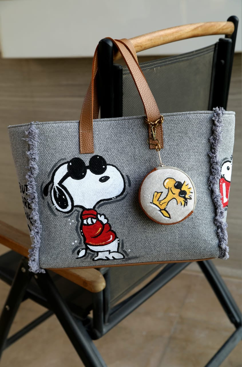 Grey Tote Bag