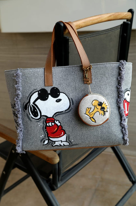 Grey Tote Bag
